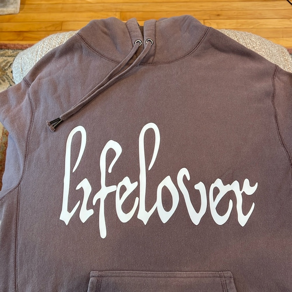 Maison Article mauve colored size medium pullover hoodie